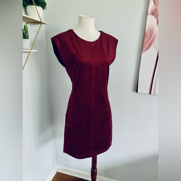 NWT! BCBGMaxAzria • Karlee Mini Dress • Faux Suede Dress • XS • Retail $178 - Picture 7 of 15